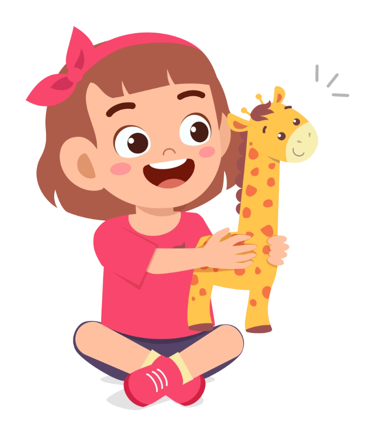 Dziewczynka z żyrafą